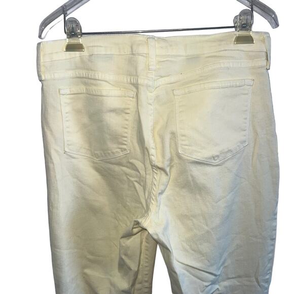 NYDJ Stretch High Rise Denim Bootcut Jeans Yellow 14 - Picture 3 of 10